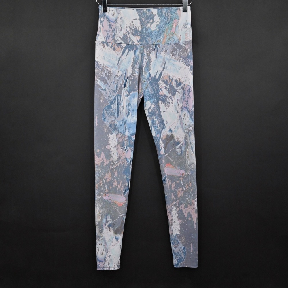 ONZIE Womens Marble Leggings Size‎ S/M Running Athletic Yoga Pants Pull On FLOW